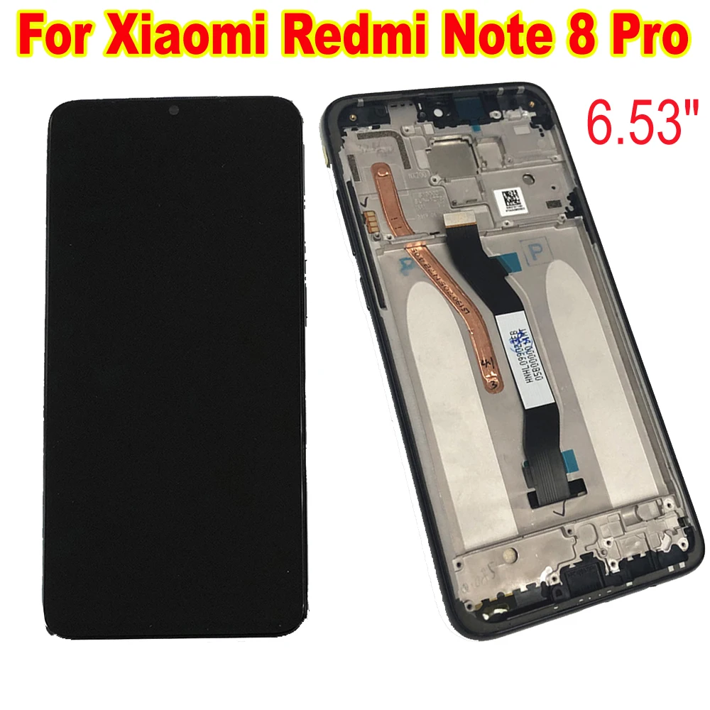 ЖК-дисплей для Xiaomi Redmi Note 8 Pro с сенсорным экраном и дигитайзером экран рамкой Note8