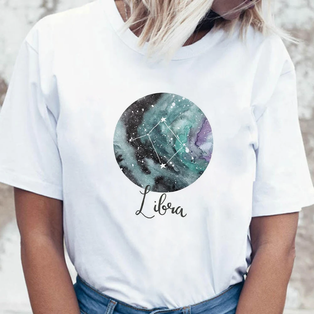 

Korean Trend Tops for Summer Starry sky Print Exquisite Streetwear T-shirt Aesthetic Versatile Beautiful O-neck Women Tshirt