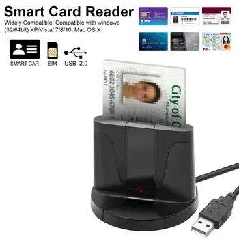 

Smart Card USB Common Access CAC Reader ID Card Bank Card Reader For Windows 32bit 64bit XP Vista 7 8 10 Mac OS X