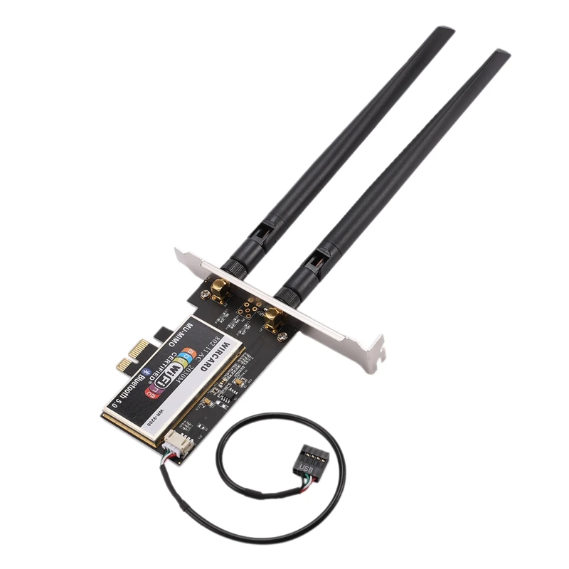 WIRCARD для Intel 9260NGW WR-9200 Настольный ПК 1700 Мбит/с 2,4G/5G BT5.0 беспроводная карта+ удлиненная антенна беспроводная сетевая карта