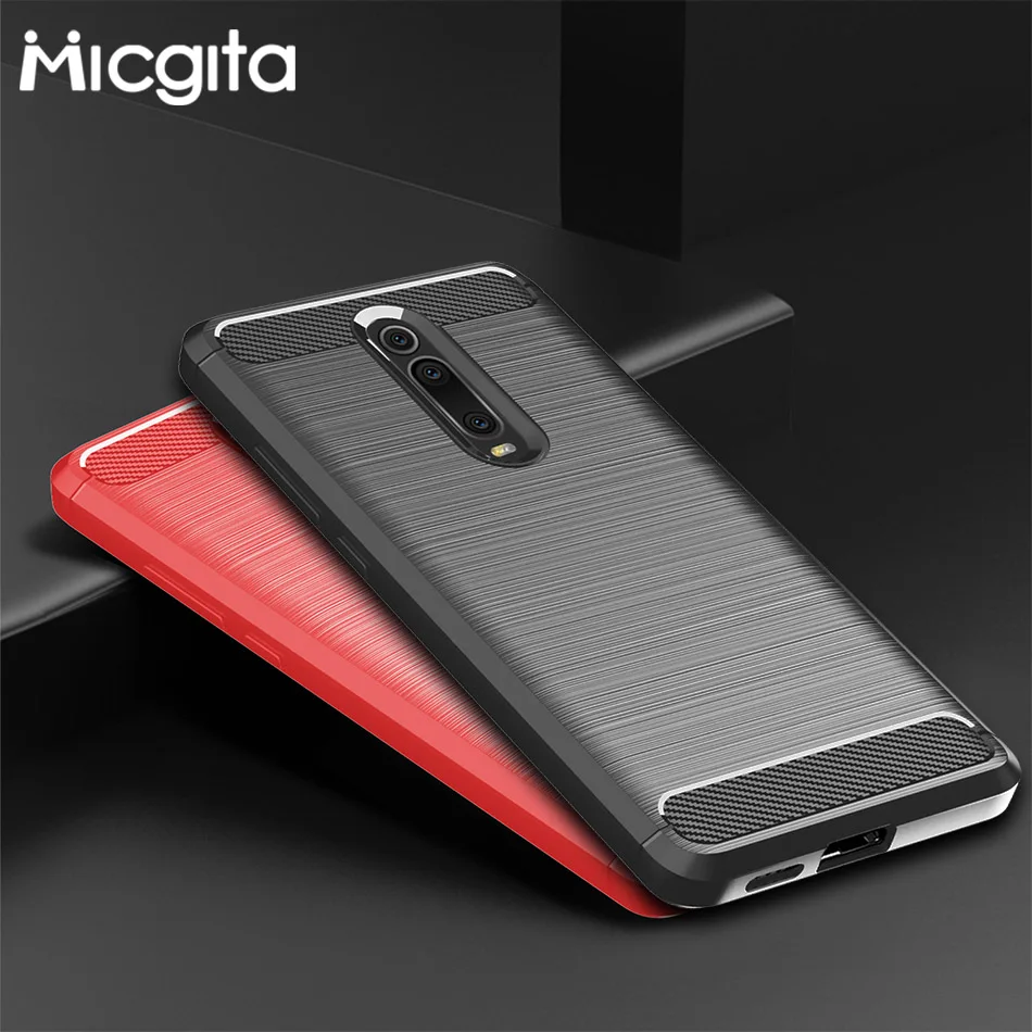 Силиконовый чехол для Xiaomi Mi 9 SE 8 Lite 6X 5X A1 A2 A3 9T CC9 из углеродного волокна ТПУ |