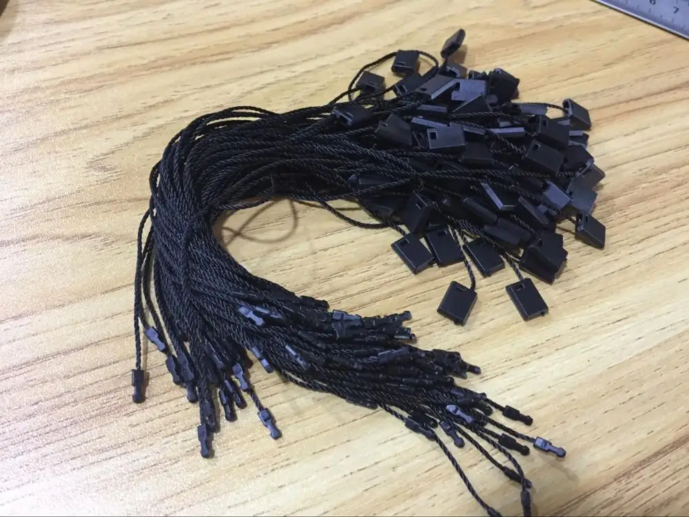

Free shiping High quality black and waite hang tag string hang tag strings cord for garment stringing price hangtag or seal