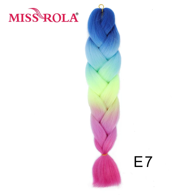 New Colors Synthetic Glowing Hair Twist Braids Ombre Color For white Women Braiding Hair Extensions Jumbo Braids KaneKalon Hair E7