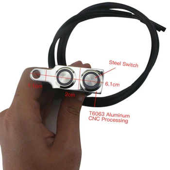 

Waterproof Handlebar Switch Push Button DC 12V Motorcycle Blue Aluminum alloy