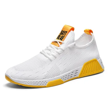 

Men's Shoes Spring and Summer New Fashion Sports Men's Shoes Breathable Casual Running Shoes Black and White Mesh Shoes