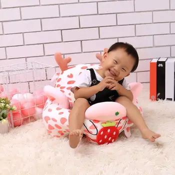 

Baby Kids Only Cover NO Filling Cartoon Crown Seat Children Chair Neat Skin Toddler Children Cover for Sofa Best Gifts appease