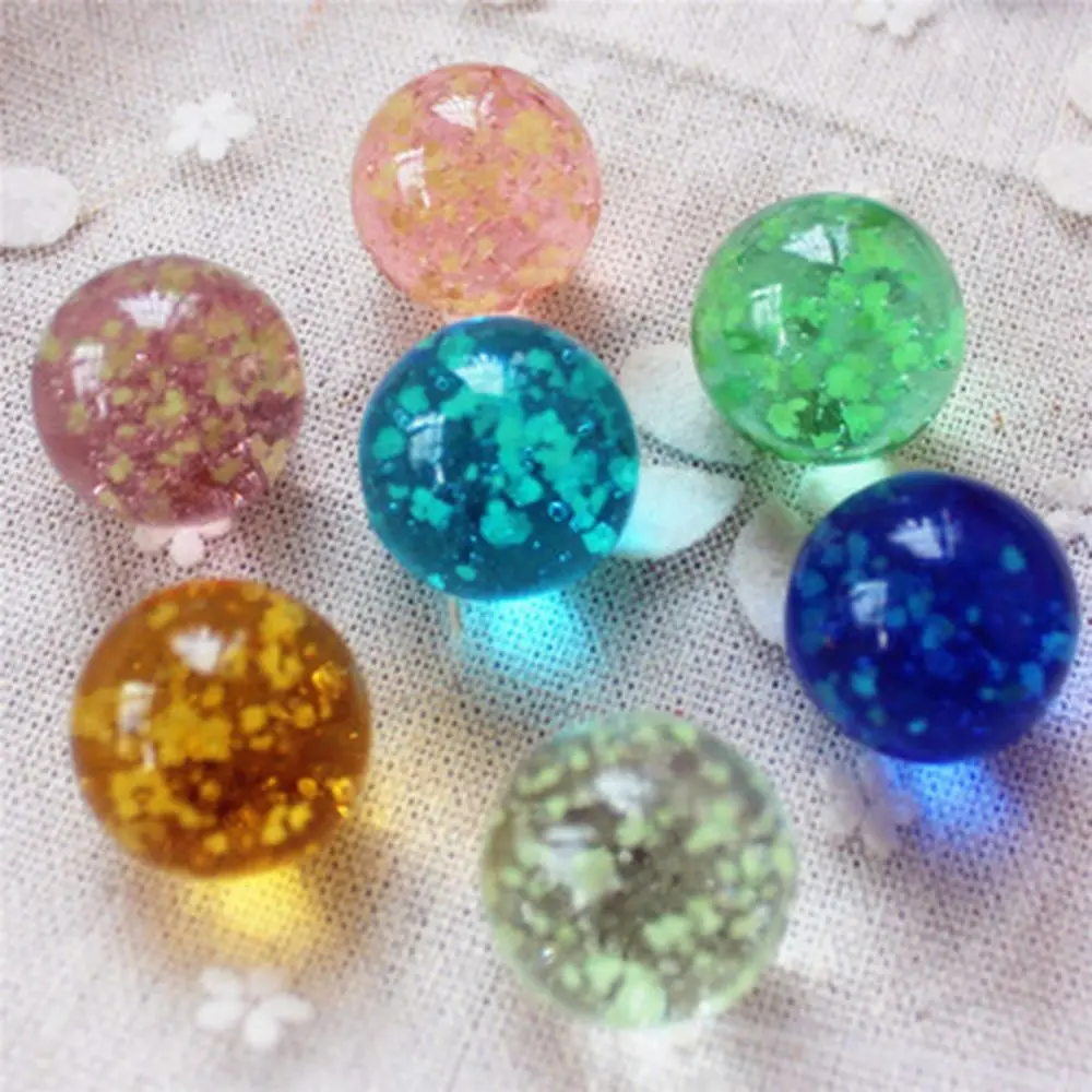 

10Pcs Luminous Glass Balls 12/16mm Cream Console Game Pinball Machine Cattle Small Marbles Pat Toys Parent-child Machine Beads
