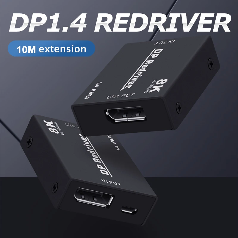 Active Displayport repeater 144Hz Displayport 1.4 cable extender 8K DP