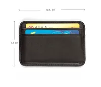 New Slim 100% Sheepskin Genuine Leather Men's Wallet Male Thin Mini ID Credit Card Holder Small Cardholder Purse For Man 6