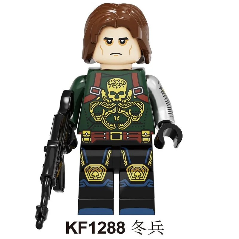 KF1288 20Pcs No Box 20 шт Строительные блоки Супер Герои Гидра Доктор Судьба Железный человек Капитан Америка Тор соколиный глаз Фигурки для детей игрушки подарок KF6109 - Цвет: KF1288 20Pcs No Box