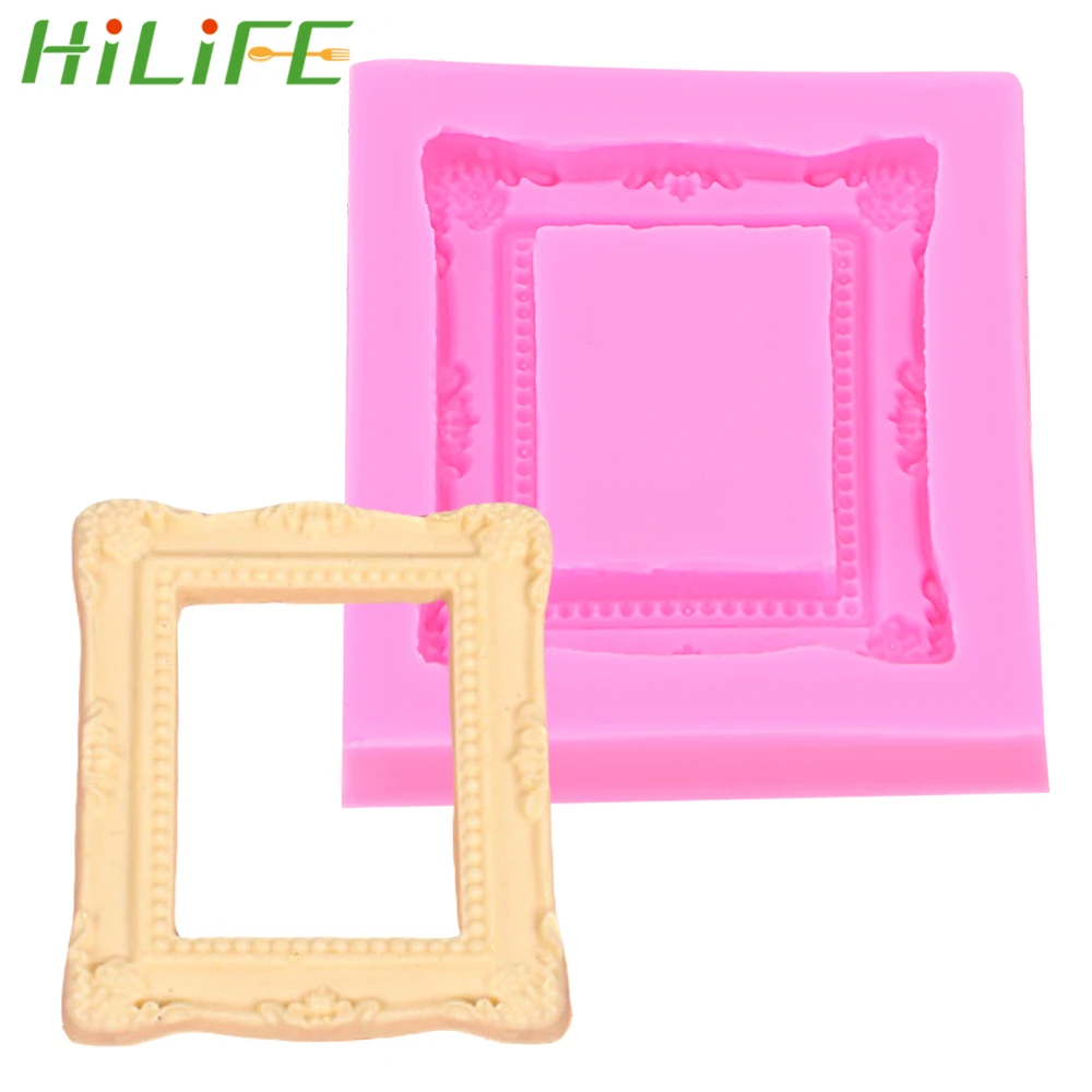 

HILIFE Silicone Frame Shape Cake Mold Baking Tools Diy Dining Bar Fondant Cake Decoration Tool Kitchen Accessories