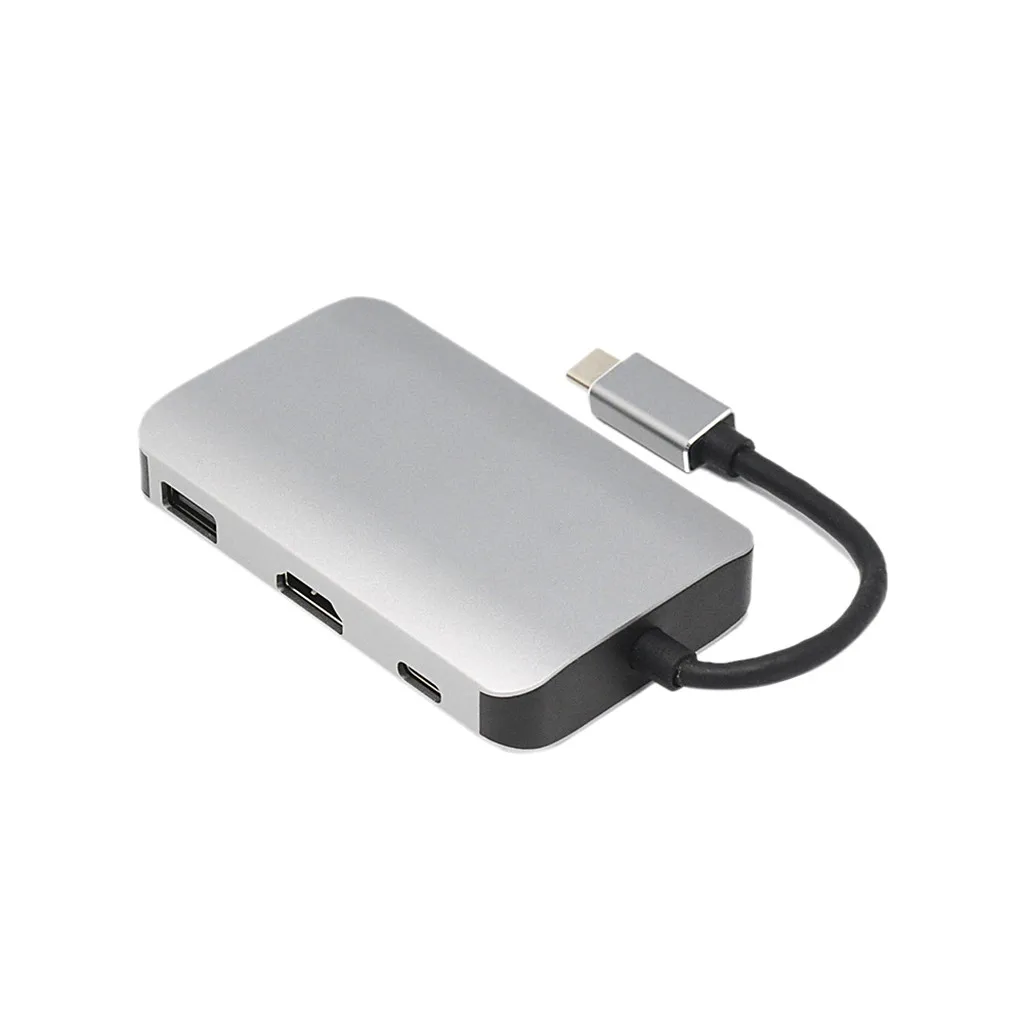 Ouhaobin 8in1 USB C концентратор USB C к type C USB 3,0 USB 2,0 HDMI 4K RJ45 адаптер для ноутбука для SD/TF карт