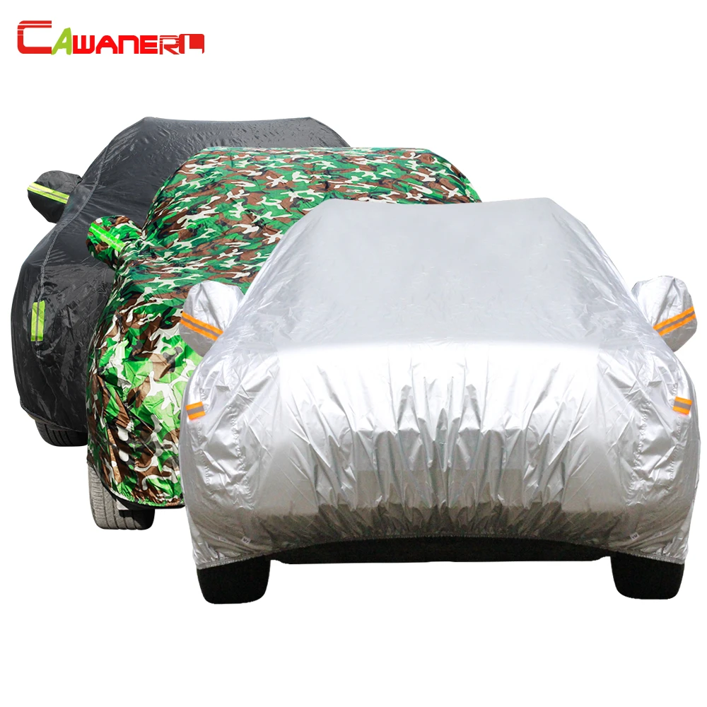 Volle Auto Abdeckung Sommer Sonne Anti-Uv Winter Regen Schnee Im Freien  Schutz Abdeckungen für Auto Wasserdicht Silber Schwarz Camouflage Verfügbar  - AliExpress