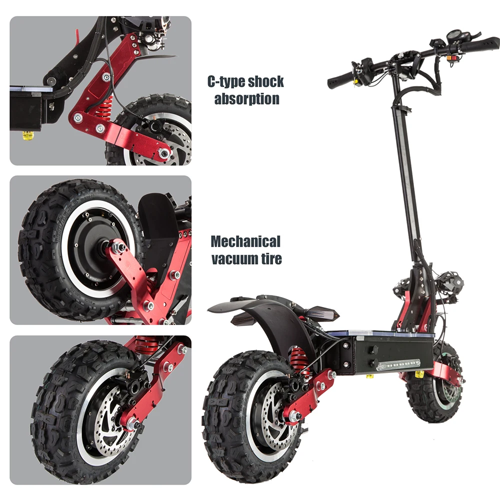 Электрический скутер для взрослых 6000 Вт быстрый складной электрический с