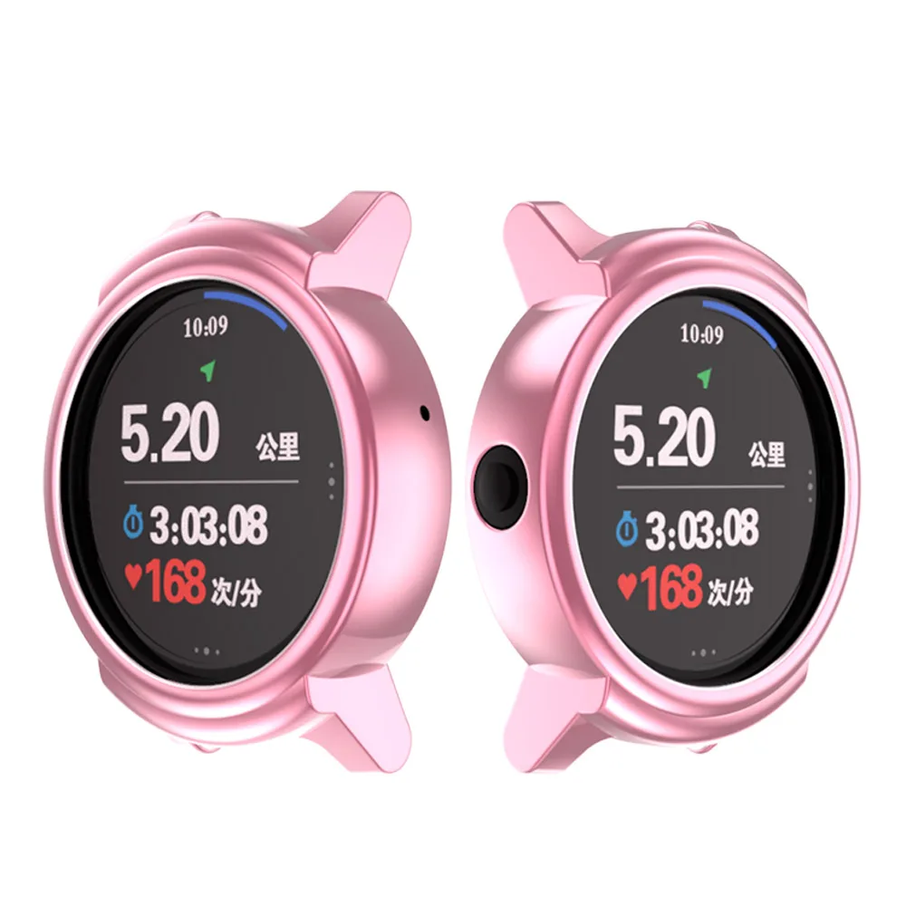Бампер для Ticwatch E Smart Watch, мягкий чехол из ТПУ с покрытием, тонкий чехол для Tic Watch e, силиконовая защитная рамка, аксессуары