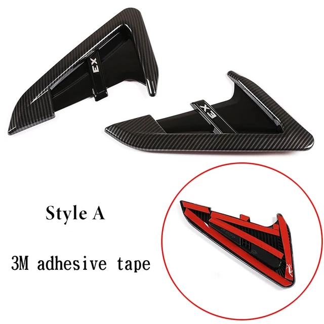 2Pcs/set ABS Car Front Fender Side Air Vent Cover Trim Carstyling For