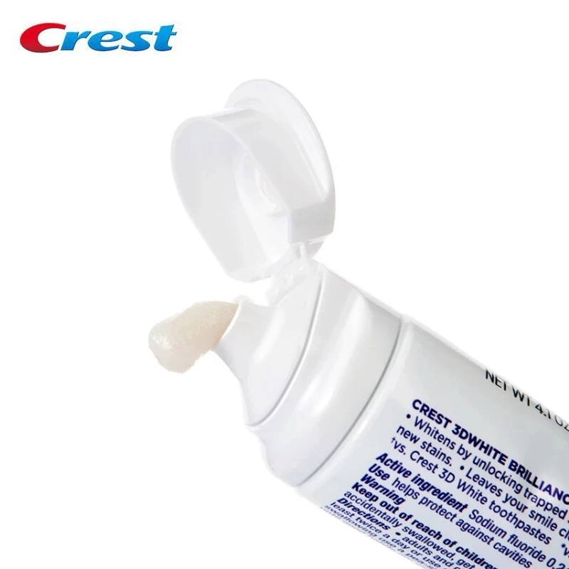 Crest 3D White Toothpaste Teeth Whitening Tooth Paste Squeezer Tubes 90g*3 Pcs toothpaste squeezer