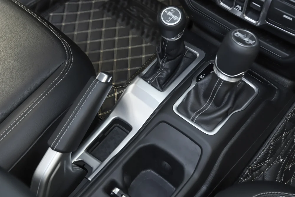 Для Jeep Wrangler JL+ четырехколесный привод переключения передач панель и крышка переключения передач аксессуары для салона автомобиля ABS углеродного волокна вид
