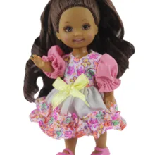 NK одна штука Милая Мини кукла платье Повседневная одежда платье Одежда для Барби сестричка Келли Кукла аксессуары кукольный домик игрушки 01A 10X