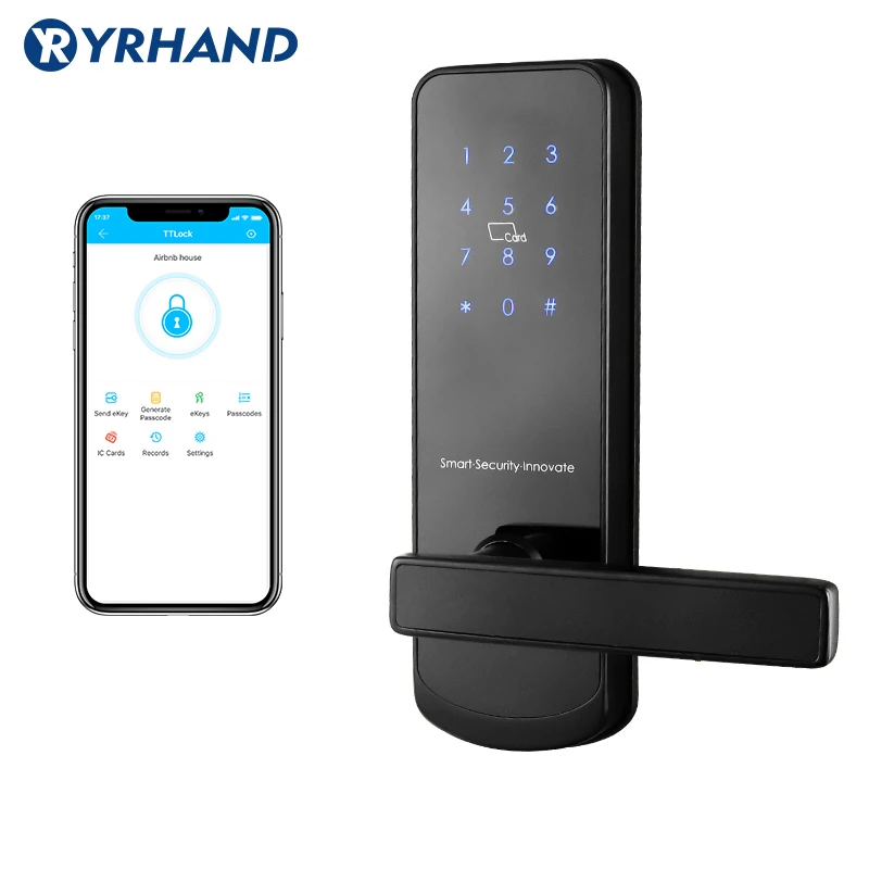 Электронный дверной замок с поддержкой Wi Fi и Bluetooth 6085 врезной|Электрический