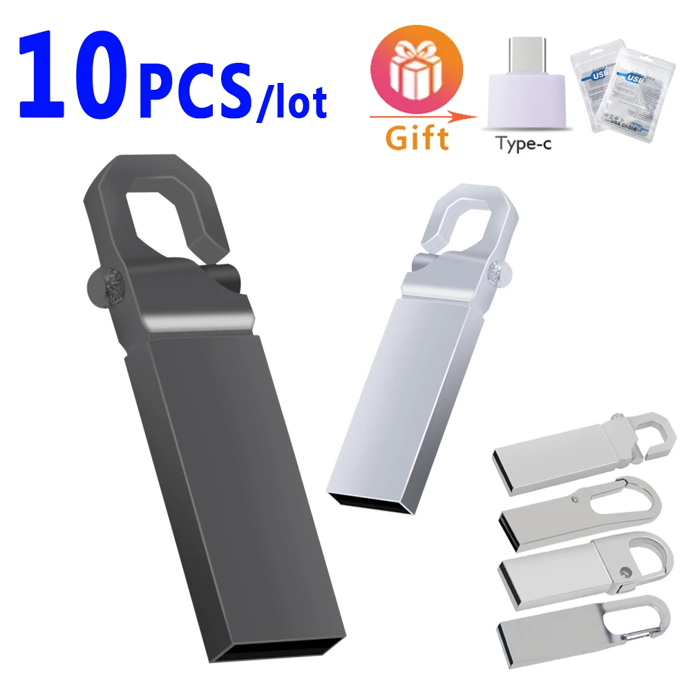 10 шт. USB-флеш-накопитель 128 ГБ 64 32 16 | Компьютеры и офис
