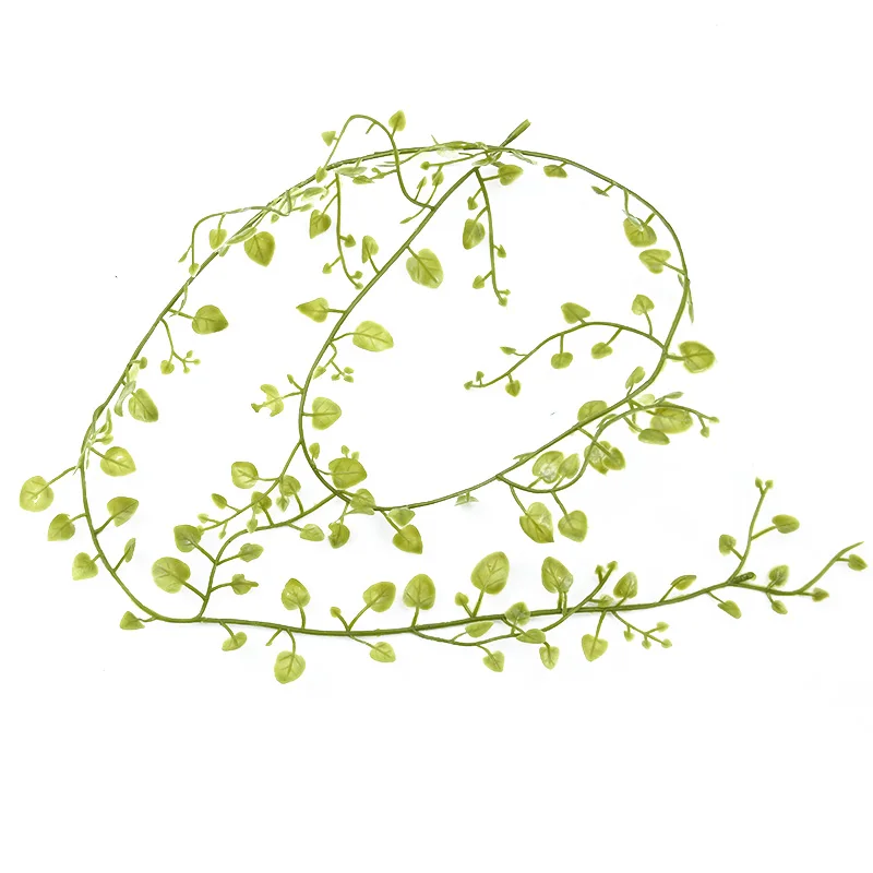 leaf vine 1 артикул 85 см пластиковый лист лоза домашнее украшение ванной комнаты свадебные декоративные цветы венки рождественское Ремесло Искусственные растения - Цвет: leaf vine