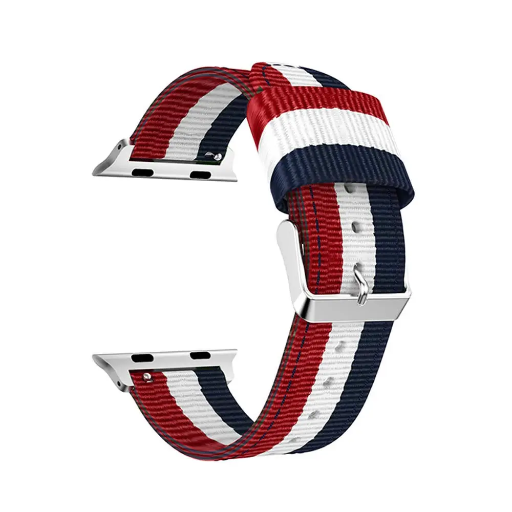 Модный нейлоновый ремешок для Apple watch 44 мм 40 мм 42 мм 38 мм браслет для iWatch Series 1 2 3 4 ремешок на запястье, наручные часы аксессуары