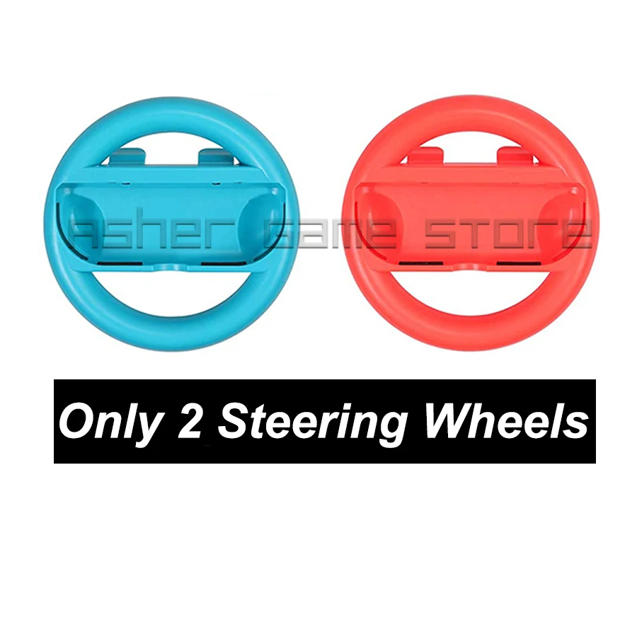 12 in 1 Accessories 2 Steering Wheel 2 Tennis Racket 2 Handle Grip 6 Cover for NintendoSwitch Nitendo Switch Joy Con Controller 