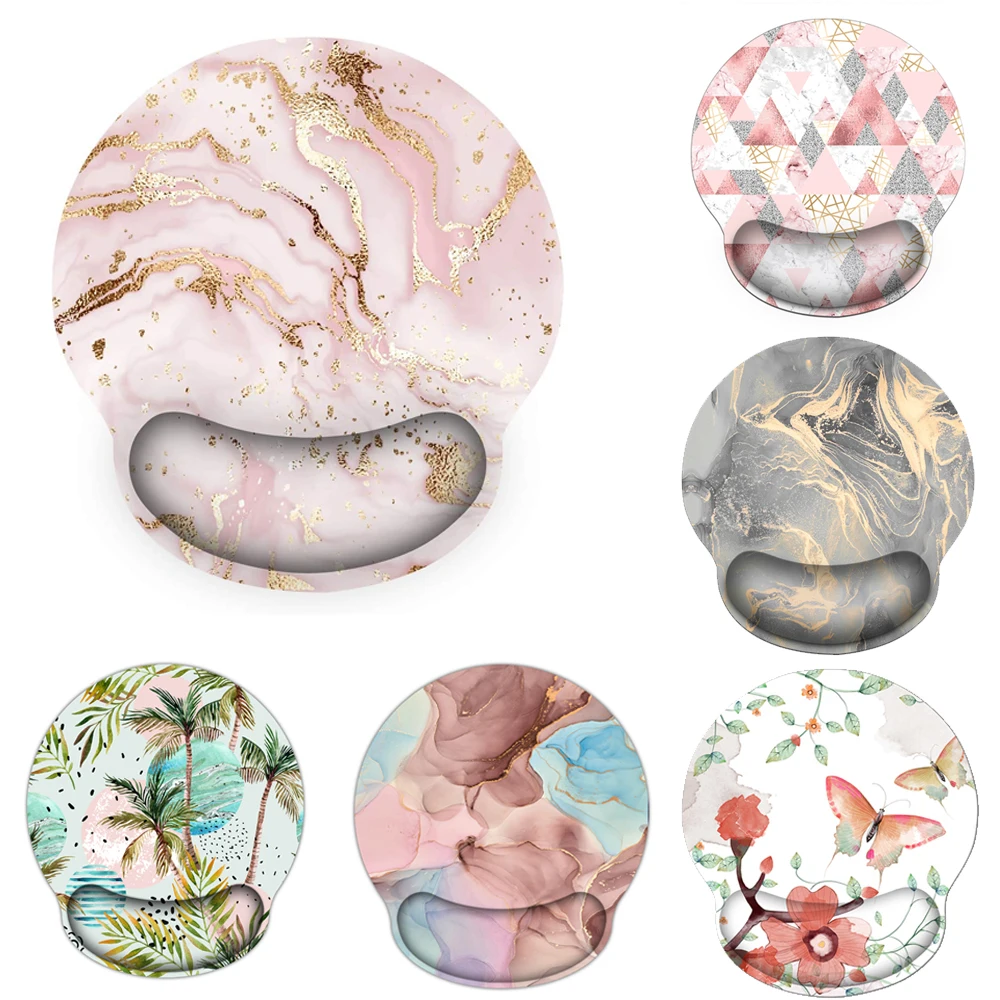 DIY Custom Ergonomic Mouse Pad with Wrist Support Marble Mouse Pads