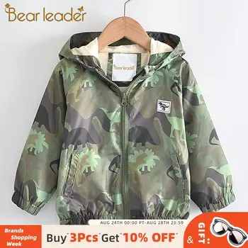 

Bear Leader Children Boys Casual Zipper Coats 2020 New Kids Girls Dinosaur Print Cartoon Coat Baby Boy Autumn Hoodied Outfits