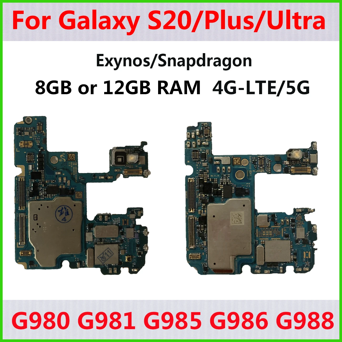 Original Motherboard Unlocked Logic Board For Samsung Galaxy S G980f G981b G9u S Plus 5g G986b G9b G986b G981u 5g Mobile Phone Antenna Aliexpress