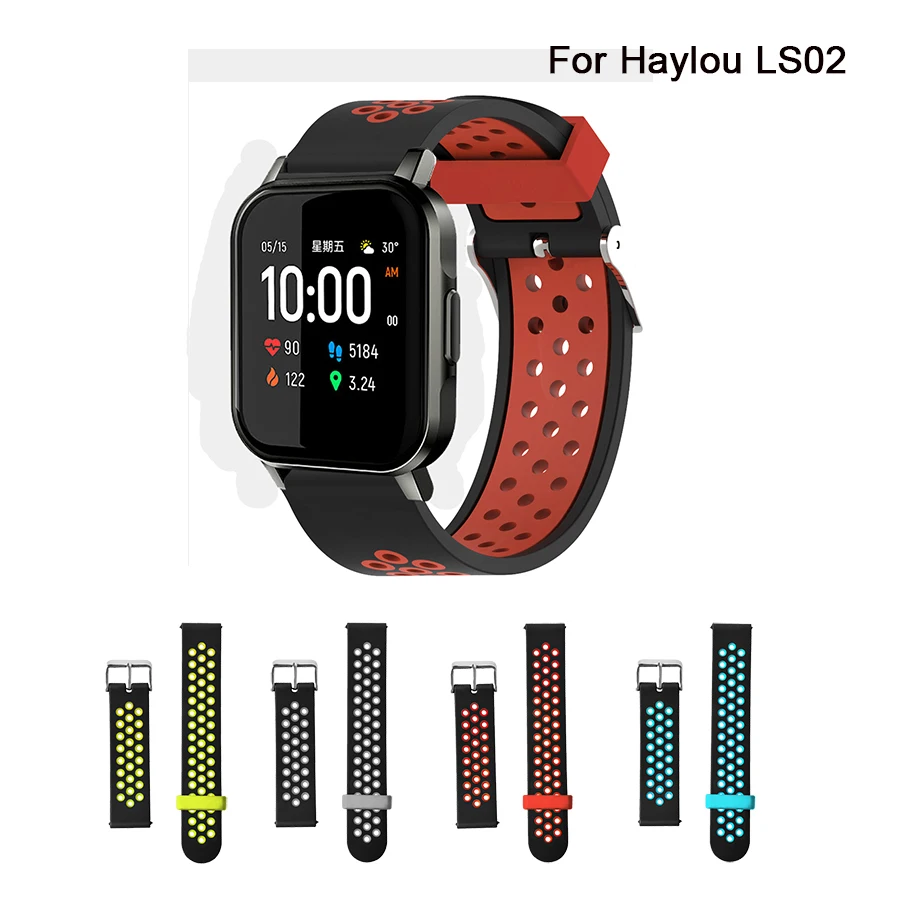 Pulsera de silicona para reloj inteligente Haylou 2, deportiva para Haylou LS02, accesorios - Productos