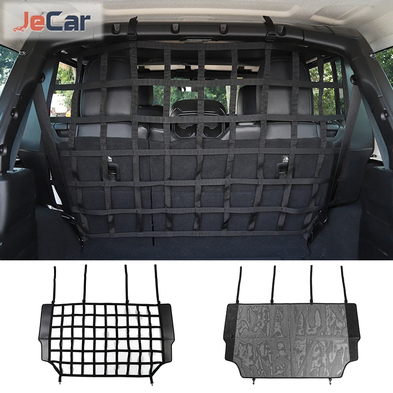 Universal Fit Interior Mouldings Car Rear Seat Pet Isolation Net Storage  Bag Accessories For Jeep Wrangler Jk Jl 2007 Up 4-door - Rear Racks &  Accessories - AliExpress
