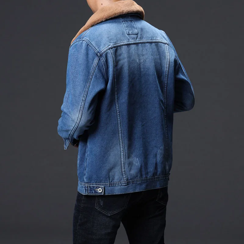 Men's Winter Warm Denim Jackets Fleece Lined Thick Jeans Jackets Outwear For Male Size M-4XL Windbreak (6)