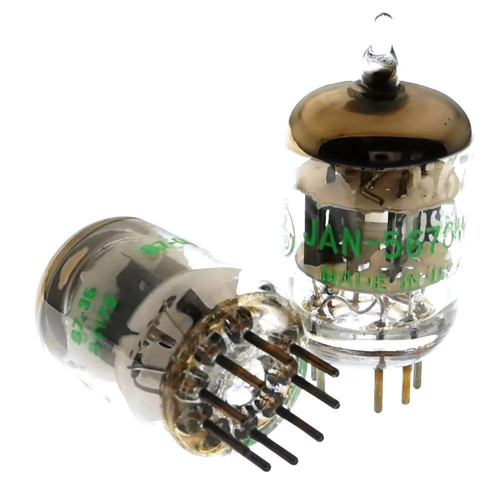 2 шт. 5670 вакуумная трубка Hifi аудио JAN 5607W США GE5607W Замена 6N3 6H3n 2C51|Операционные