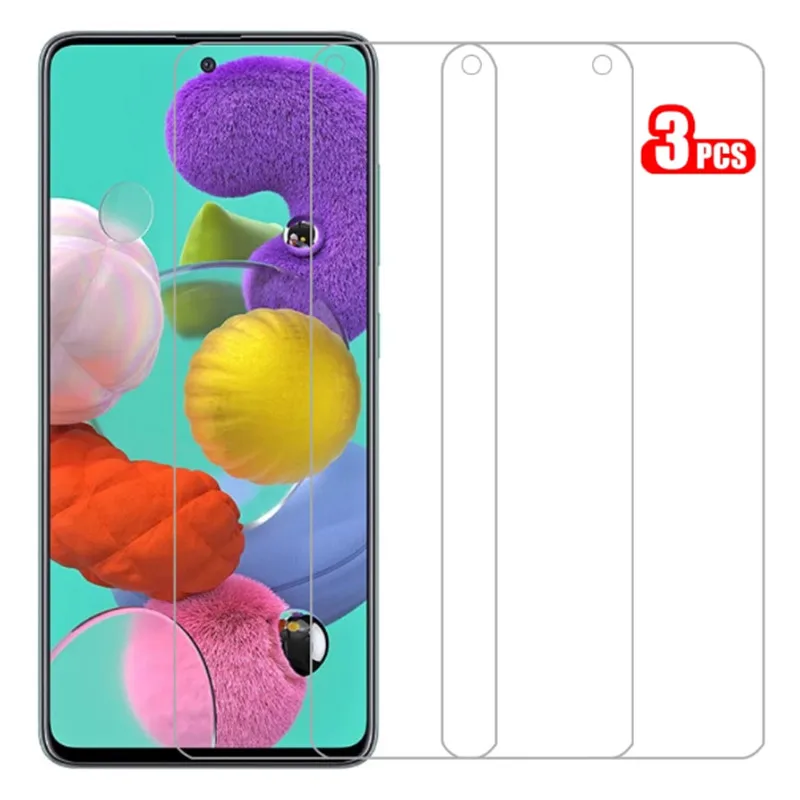 

3pcs Screen Protector For samsung A50s A30s a71 a51 5g galaxy A10 A30 A21 A50 S A41 Safety Tempered Glass on Samsung a40 a20 a70