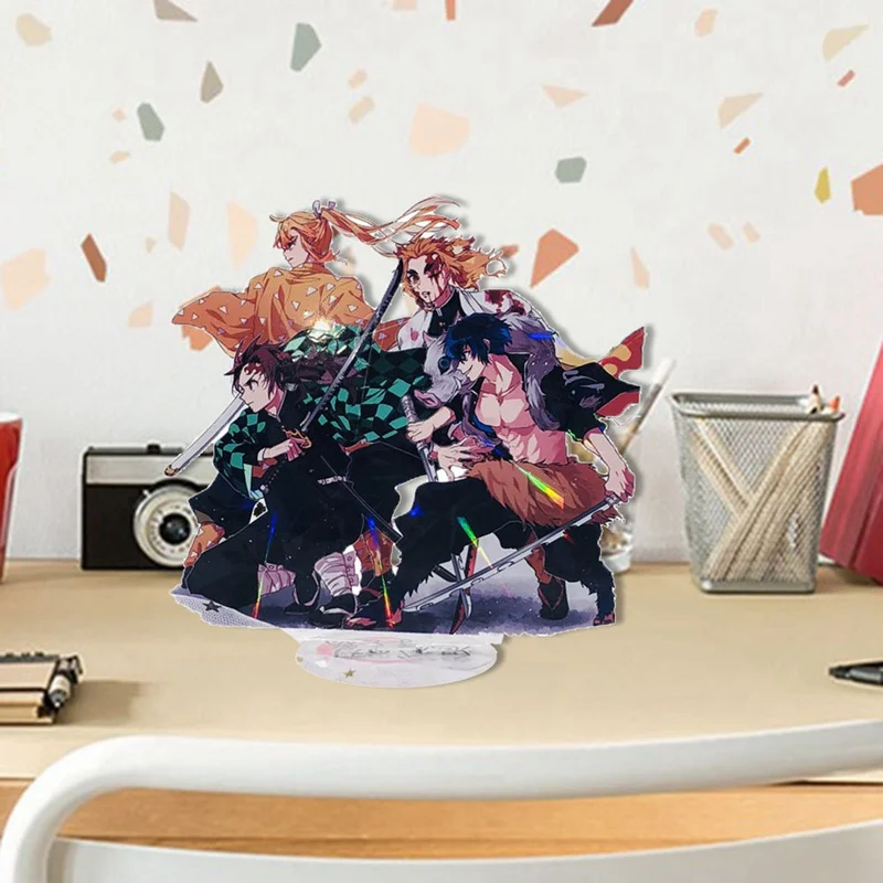 Аниме Demon Slayer Kimetsu No Yaiba Kamado Tanjirou Nezuko фигурка на акриловой подставке модель декора