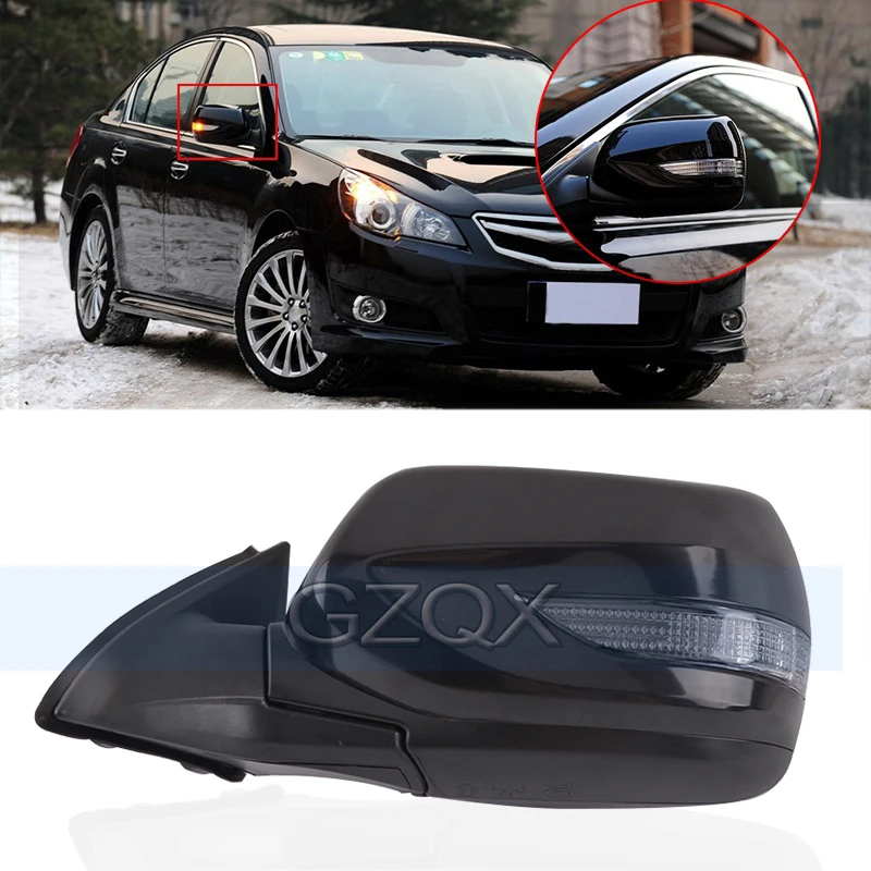 CAPQX 9Pin Electrical folding mirror For Subaru Legacy 2010 2012