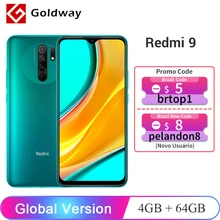 Глобальная версия Xiaomi Redmi 9 4 ГБ 64 ГБ смартфон Helio G80 8-ядерный 13Мп Четыре камеры с ИИ 6,53 "FHD+ дисплей 5020 мАч аккумулятор Глобальная версия Xiaomi Redmi 9 4 ГБ 64 ГБ смартфон Helio G80 8-ядерный 13Мп Четыре камеры с ИИ 6,53 "FHD+ дисплей 5020 мАч аккумулятор