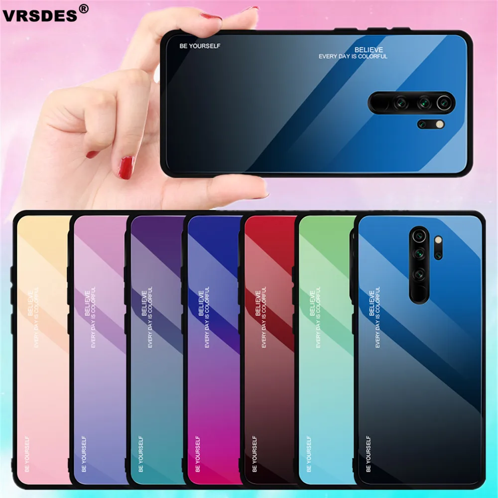 Чехол для Xiaomi Redmi Note 8 Pro Note8 роскошный мягкий силиконовый чехол с градиентом и