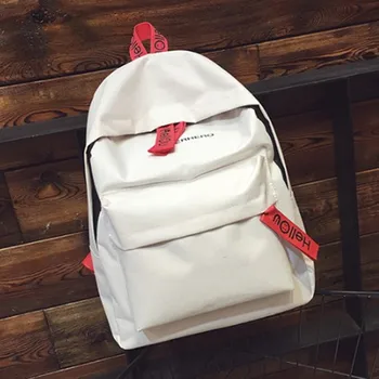 

2018 New Canvas Backpack Simple Middle School Bags for Teenage Girls Student Bag Large Capacity Travel Backpack Shoulder Bag
