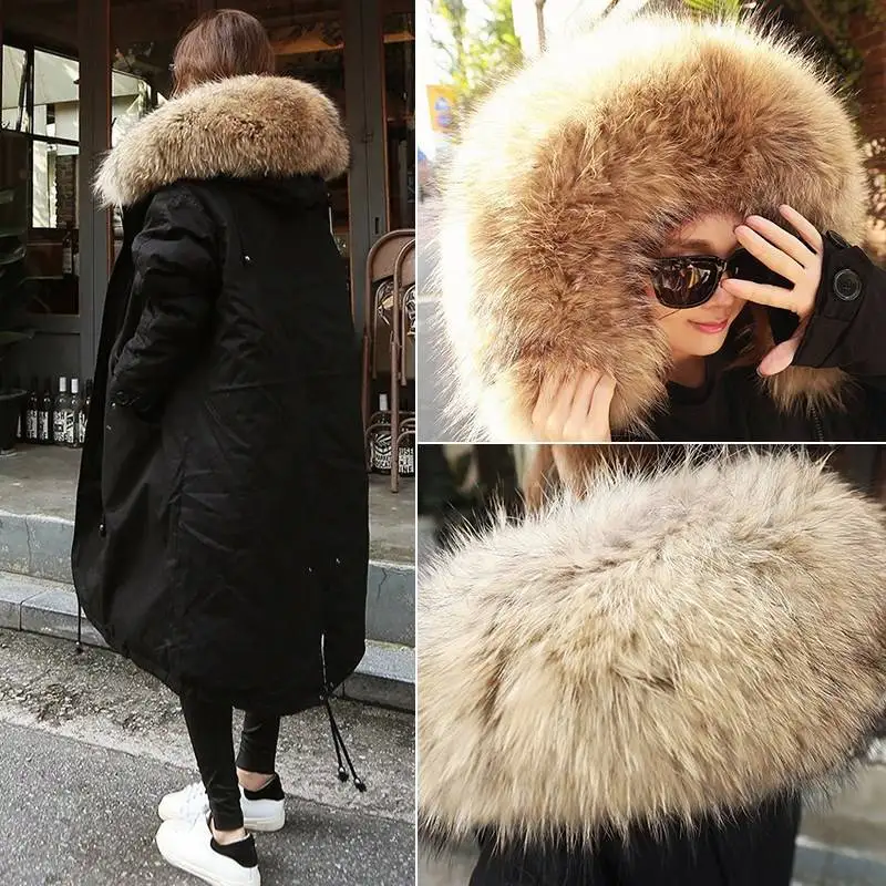 

Winter down Coat New Style Version Thick Cotton-padded Clothes College Style over-the-Knee Coat WOMEN'S Dress Mid-length Cotton-