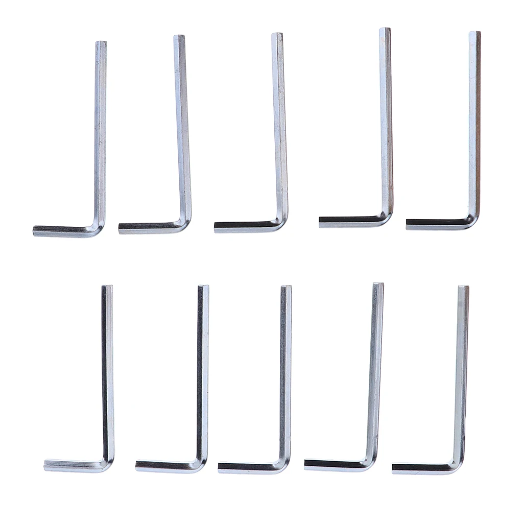 10 Pieces/Pack Functional 4mm Hexagonal Inline Roller Skate L Allen Wrench Hex Key Tool