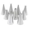 9pcs Open Star Cream Piping Nozzles Cake Decorating Set Metal Pastry Bag Tips ► Photo 1/6