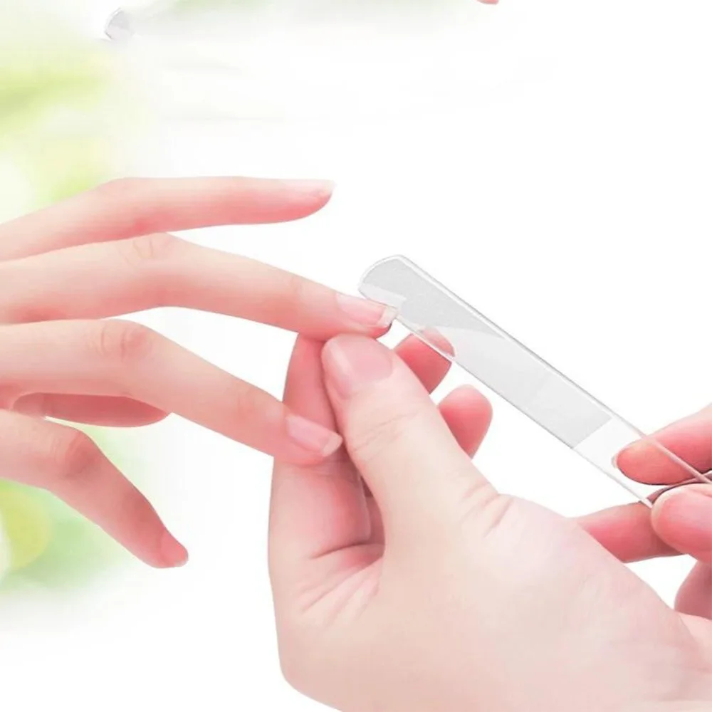 Нано-стеклянная пилка для ногтей 1 шт. прочный буфер шлифовка полировка
