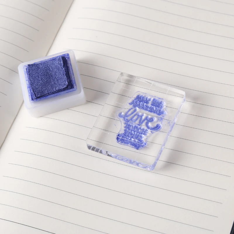 Clear Stamps Clear Acrylic Stamp Block DIY Silicone Seals Scrapbooking / Card Making Stamping Handmade Tool