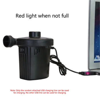 

Inflator Portable Practical For Boat Durable Compressor Quick Fill Deflate Home With Nozzle Car Electric USB Charging Air Pump