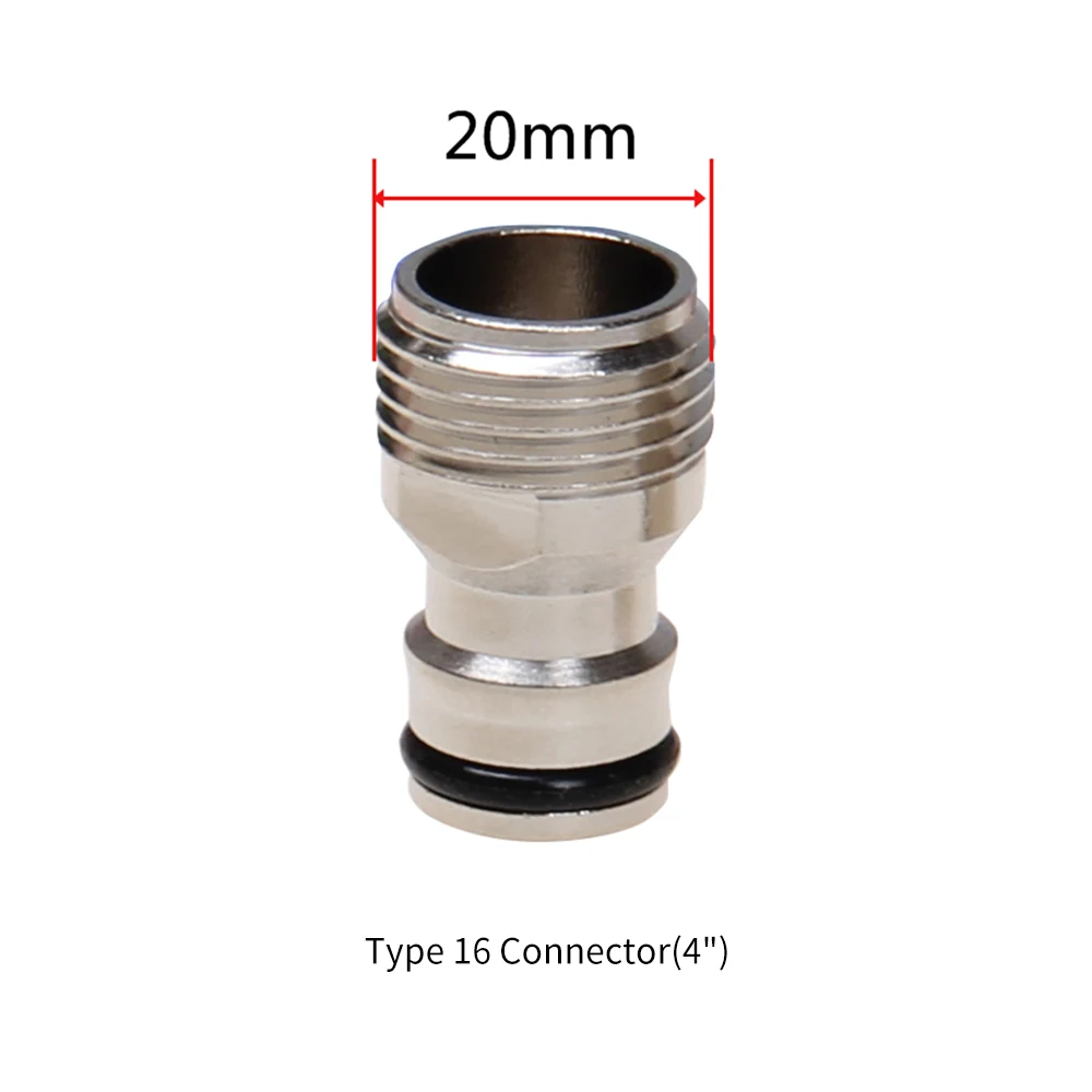 Type 16 Hose Connector Heavy-duty Copper Hose Fittings Male and Female Water Hoses Connect Wash Machine Adapter Connectors - Цвет: Type 16