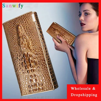 

Women Women's Wallet Female Genuine Leather Wallet Phone Carteira Long Hasp Clutch Bags Trifold Coin Purse Card Holder