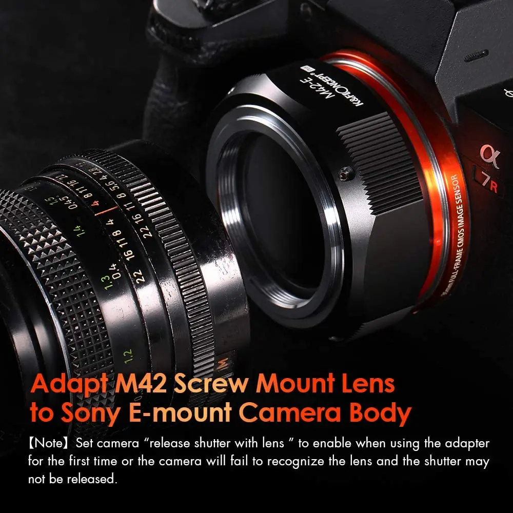 Adaptador de Montagem de Lente Adaptador de Lente de Precisão M42 para Nex e Montagem de Câmera Nova em 2021 Concept Pro Lente Alta k & f M42-nex - Image 4